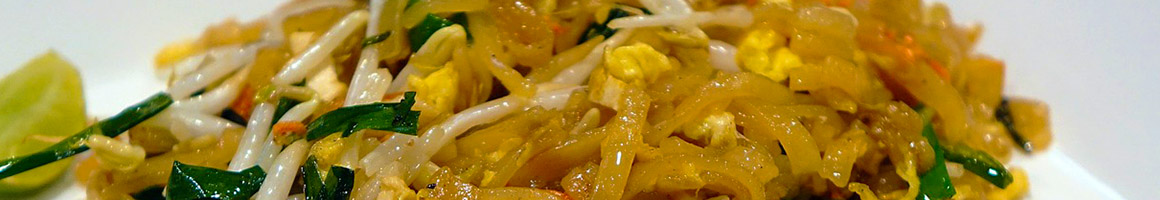 Eating Asian Fusion Thai at Benjarong Thai restaurant in Tampa, FL.